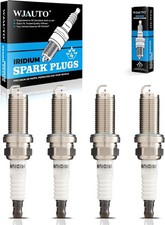 Spark Plugs Iridium 4 Pack, Pre-Gapped Buj as Sparkplugs OEM Replacement For Al