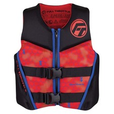 Full Throttle Youth Rapid-Dry Flex-Back Life Jacket - Red/Black 142500-100-00...