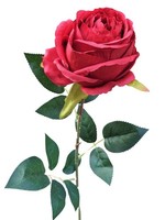 Artplants KüNstliche Rose Cherlen, Rot, 60Cm, Ø10Cm