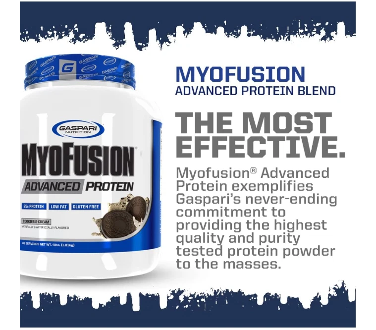 Gaspari Nutrition Myofusion Advanced Protein - Chocolate - 4 lbs - Image 3 of 4