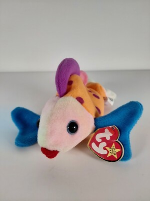 Ty Beanie Babies Fish ''Lips'' P.E.Pellets datiert 1999