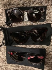 Set Of 3 Fashion Women Sunglasses UV 400 Protection Against Ultra Violet Rays