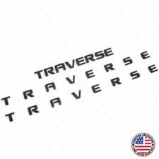 3x Chevy Traverse Front Door Liftgate Badge Nameplate Logo Emblem Matte Black 3x Chevy Traverse Front Door Liftgate Badge Nameplate Logo Emblem Matte Black
