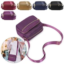 Messenger Handbag Waterproof Women Ladies Multi Pocket Cross Body Shoulder Bag