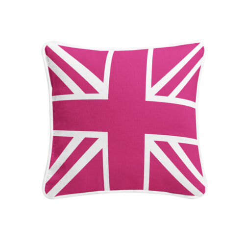 Union Jack/British Flag Cushion Covers Zip Pipe Edge Home Sofa Car Decor18''x18" - Picture 8 of 9