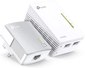 AV600 Powerline Adapter Wi-Fi Kit, Wi-Fi Booster/Hotspot/ Extender, Wi-Fi Speed 