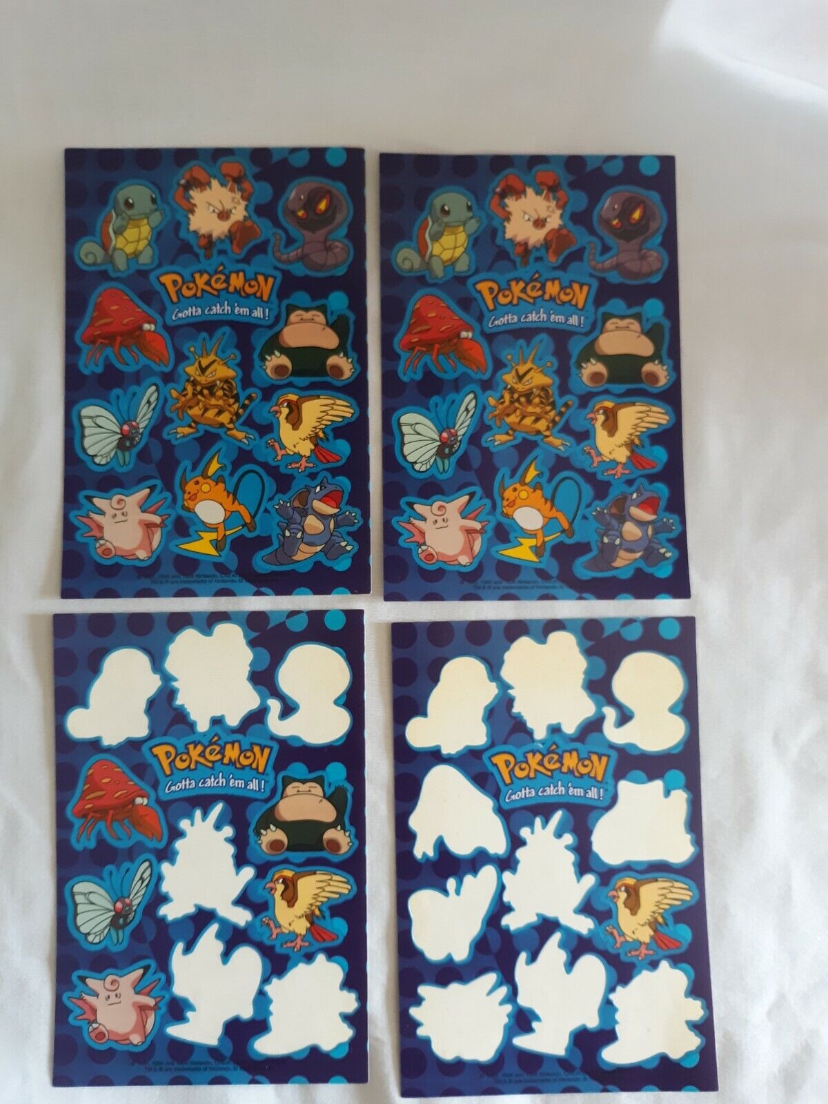 VTG 90s Pokemon Mini Sticker Book & Autocollants Sticker packs Pikachu  Nintendo