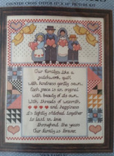 Design Works Counted Cross Stitch 11"x14" Picture Kit  87246 "Our Family"