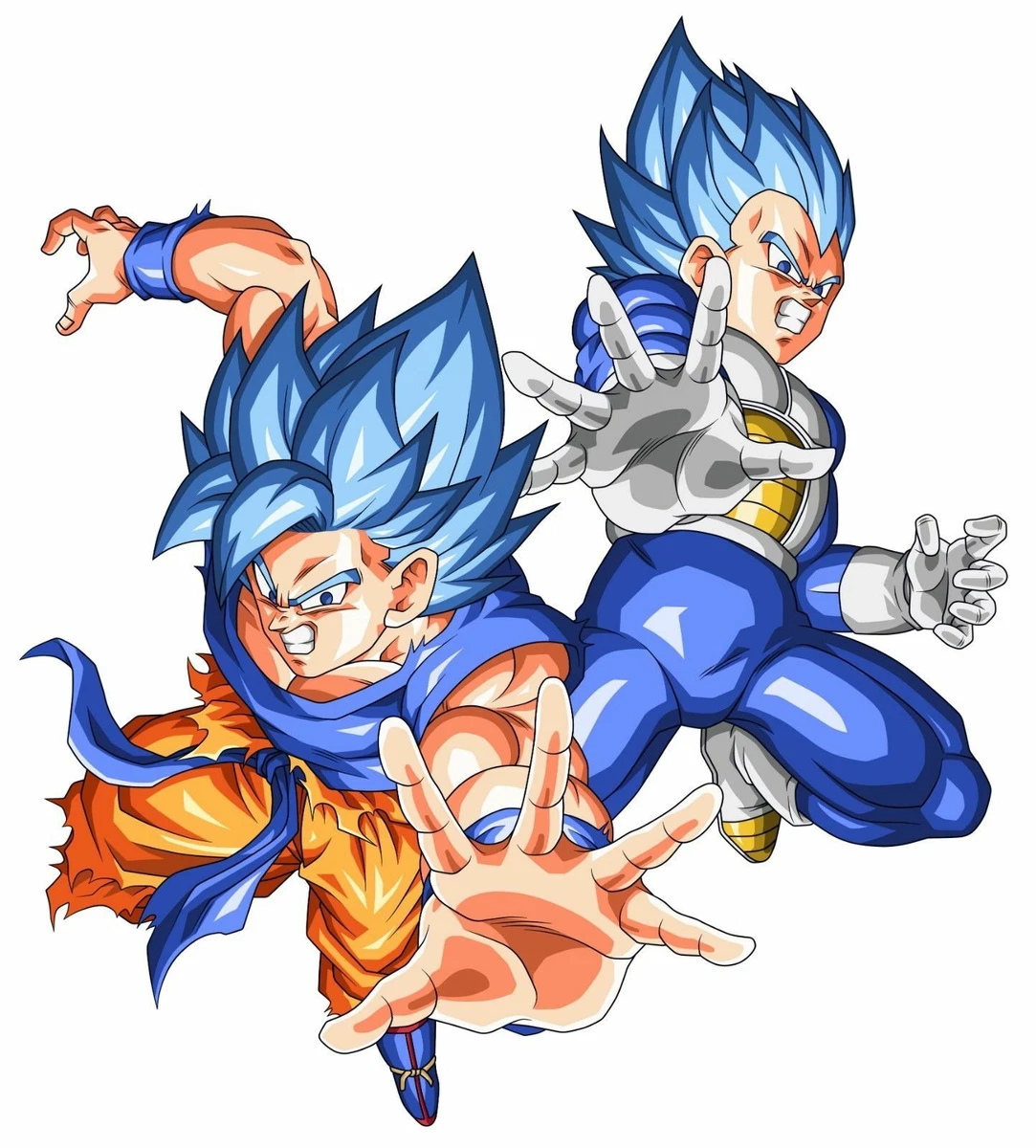 Vegeta SSJ Blue Evolution Sticker Decal Vinyl For Car, Truck