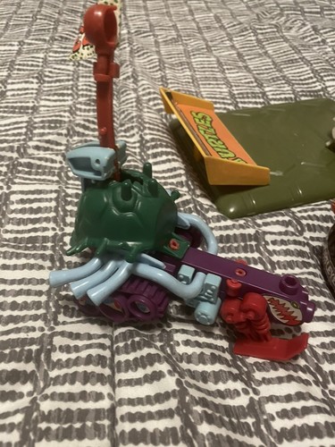 Vintage Lot Of 80s 90s TMNT Ninja Turtles Vehicles Playmates Party Wagon Taxi - Picture 2 of 9