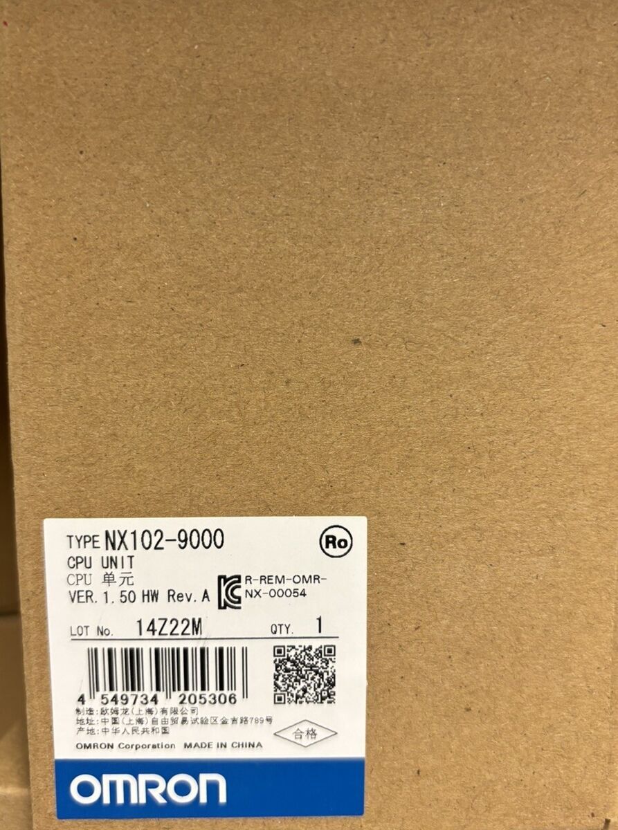Omron NX102-9000 Controller, 4 Axis, 4 Position Axis, DIN Omron NX102-9000 Controller, 4 Axis, 4 Position Axis, DIN