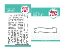 Avery Elle "BANNER BITS" Clear Stamp and Elle-ments Die Bundle