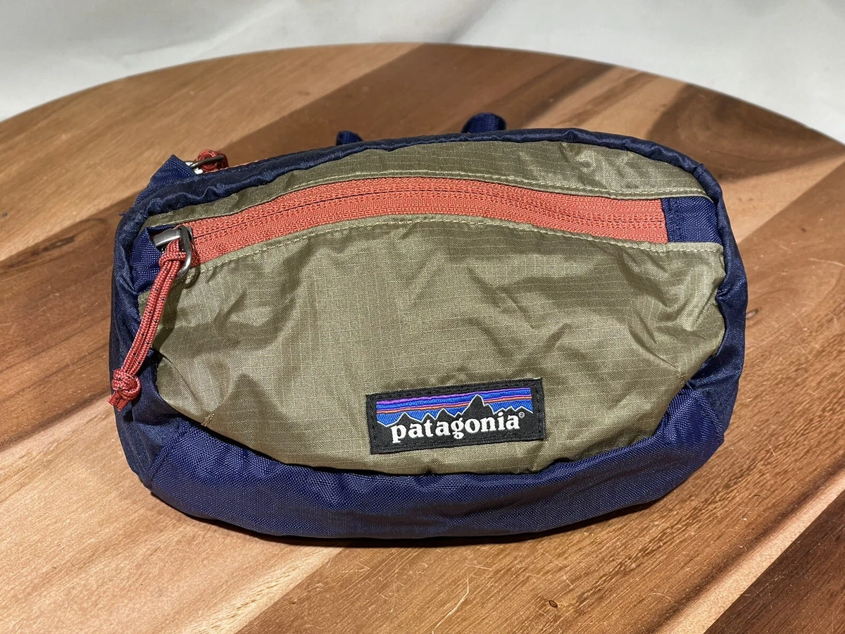 Læring dæk Tøj Patagonia Lightweight Mini Hip Pack Fanny 1L Navy Blue Belt Hike Travel  49446 | eBay