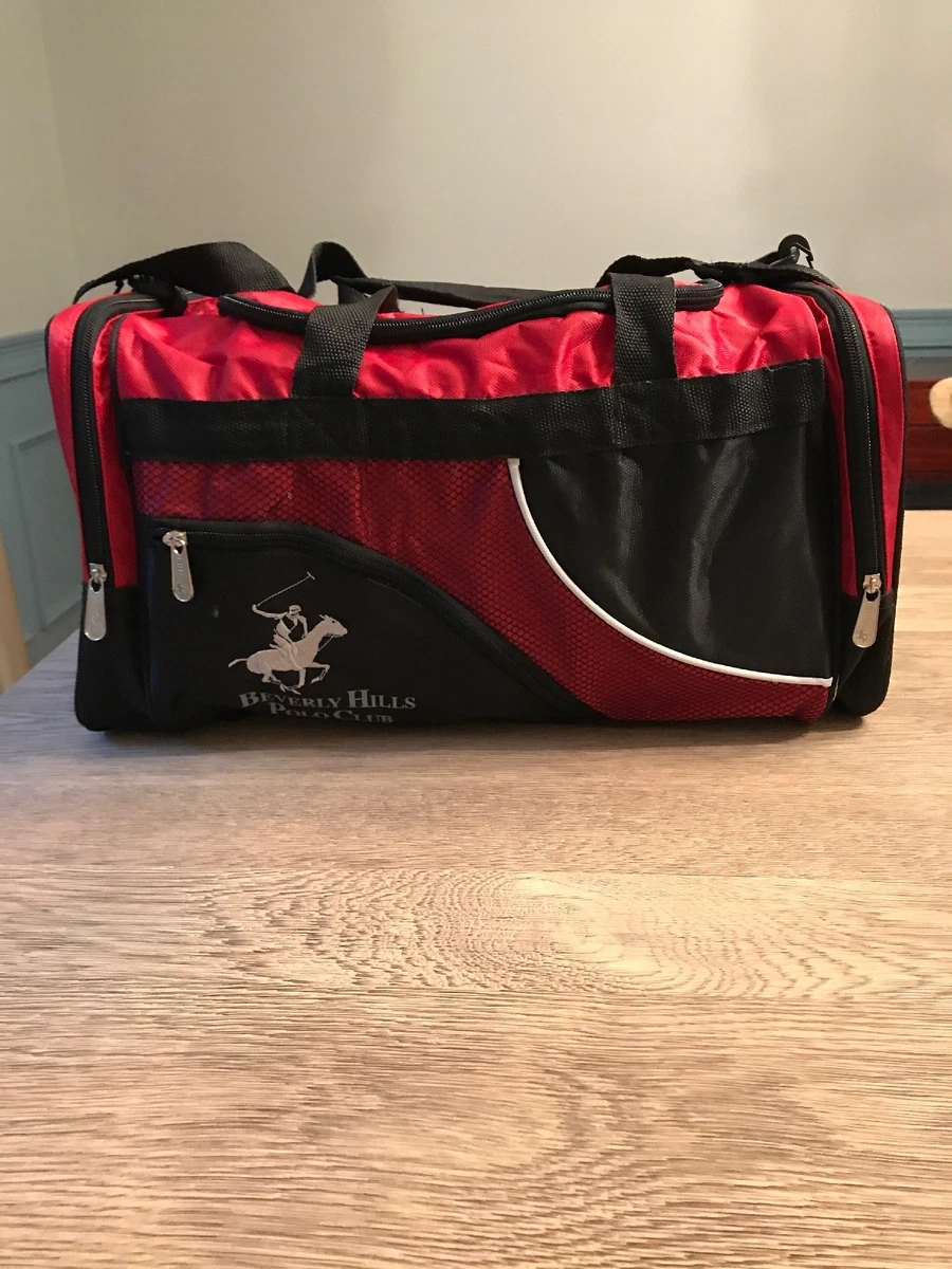 Red And Black Beverly Hills Polo Club Duffle Bag