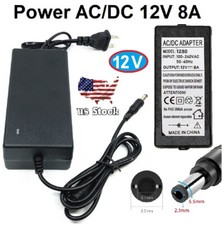AC 100-240V DC 12V 8A Power Adapter Supply Use for CCTV LED Display IP Camera