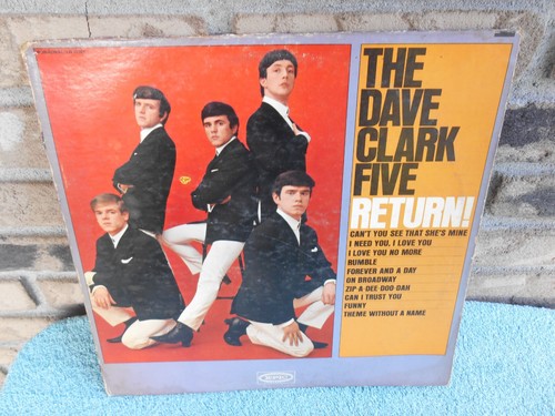 VINTAGE 1964 THE DAVE CLARK FIVE. RETURN! EPIC LP RECORD ALBUM LN 24104 - Imagen 2 de 9
