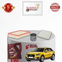 Set Service 3 Filter Und ÖL Audi Q2 1.5 110KW 150CV Von 2018->