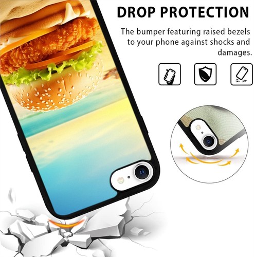 Chicken burger sandwich For Samsung A15 A16 S23 S24 S25 Ultra FE Flexible Covers - 第 19/25 張圖片