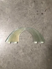 FCS Rail Fins 4.75" 2PC  Twin Fin | Fiber Glass | New 