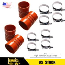 4* Silicone Red Hump Hose Charge Air Cooler 4" x 6" With 8PCS Clamps 4 Inch