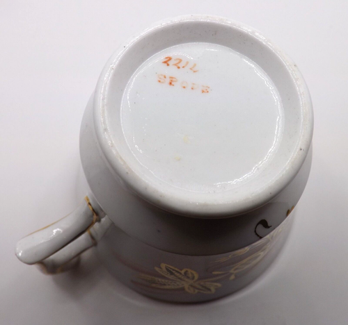 19thc Antique Spode Coffee Cup #2214 Banana Tree~London Handle~Porcelain - Picture 9 of 9