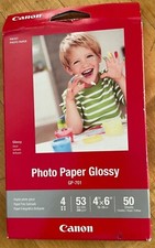 New Canon Photo Paper, Glossy, 4 x 6 Inches, GP-701, 1-Pack of 50 Sheets