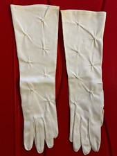 Vintage Formal Gloves With Starburst Embellishment Size 7.5