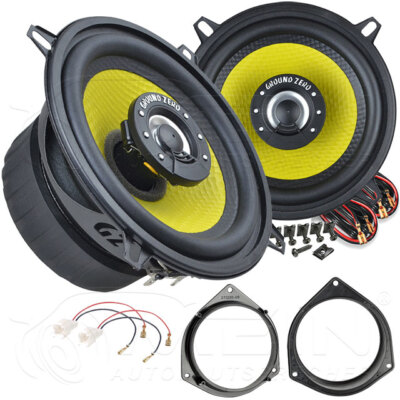 GROUND ZERO LAUTSPRECHER für FIAT PUNTO 3 Typ 199 2012-2018 Heck Tür 110W #B46C
