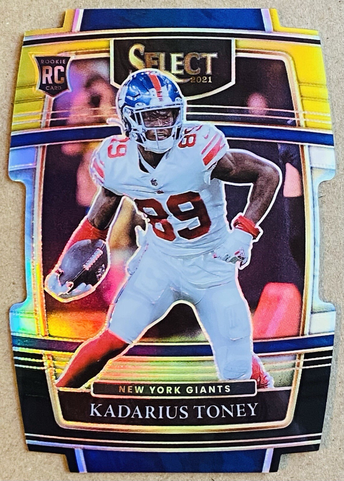 2021 PANINI SELECT CONCOURSE KADARIUS TONEY BLACK/GOLD DIE-CUT PRIZM RC #52 NM+