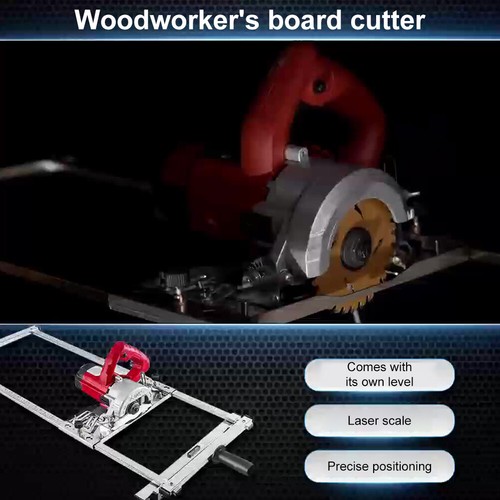 Circular Saw Guide Tool Track Rail Woodworking Edge Positioning Cutting Tool US - Picture 9 of 12