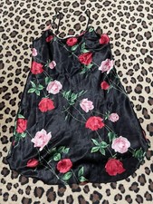 SECRET TREASURES Silky Satin Passion Lounge CHEMISE NIGHTGOWN Sz Medium M