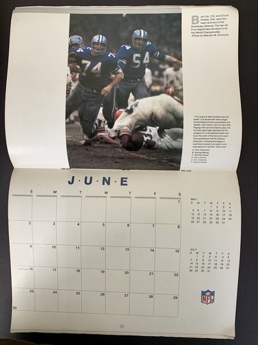 1985 NFL Dallas Cowboys Silver 25 Season 17 Month Calendar 1984 Schedule NFCEast - Bild 7 von 11