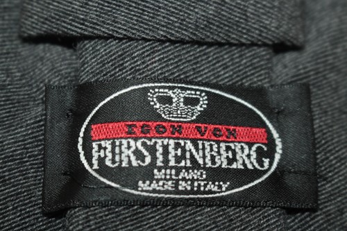 Corbata de lana EGON VON FURSTENBERG Made in Italy F82031 - Imagen 4 de 4