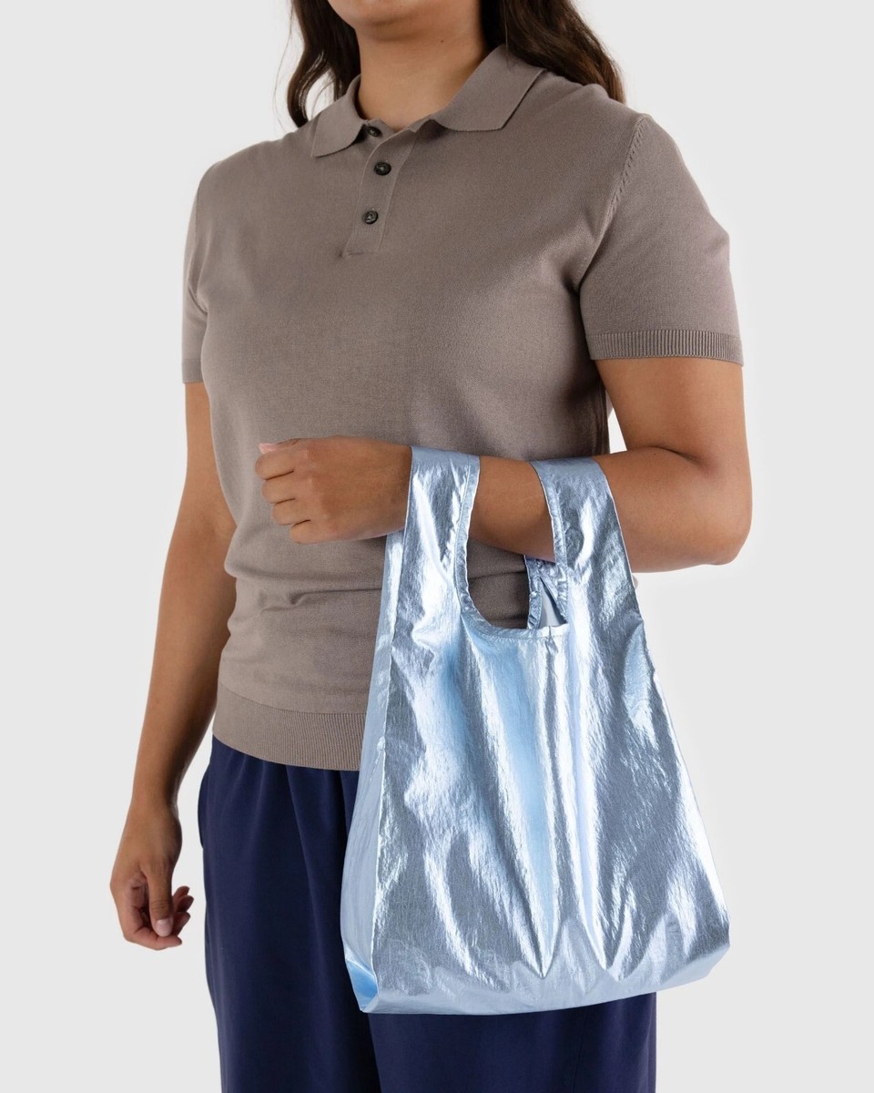BAGGU 【新品未使用 】 benngarucat NEW! Baggu STANDARD BAG in “Pansy Blue” — Washable Recyc