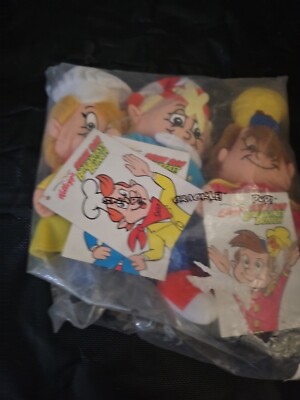 1997 Vintage Kellogg's Snap Crackle Pop Beanie Dolls set of 3 NWT Trl8#119
