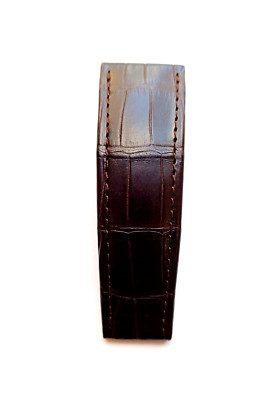 24.00 mm de Grisogono Black 24.00 X 20.00  Alligator Watch Strap 24/75