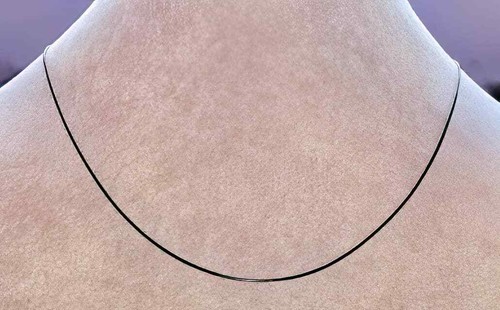 Black Rhodium Plated Rolo or Rope or Snake Chains 16"-20" - Picture 3 of 15
