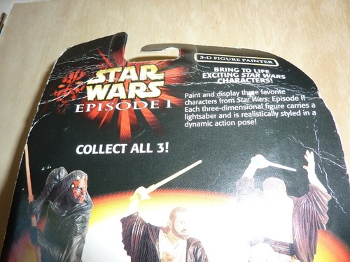 Hasbro Star Wars Episodio 1 Fantasma, Obi-Wan Kenobi 3D Figura Pintor, 1998 - Imagen 5 de 6