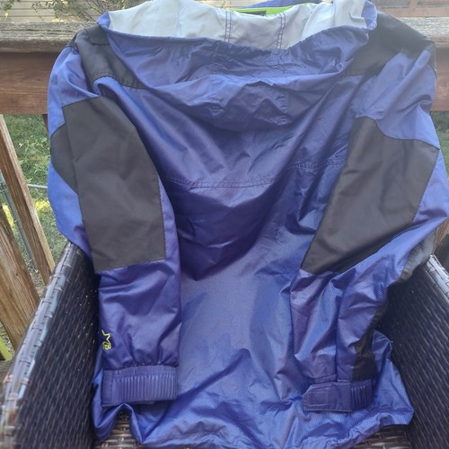 VINTAGE STARTER Insulated Rain Jacket Blue/Black Mens Large - Picture 6 of 8