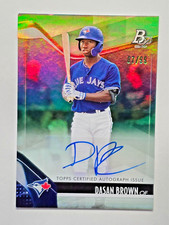 021 Bowman Platinum Top Prospects Green Auto /99 Dasan Brown #TOP-99 Auto