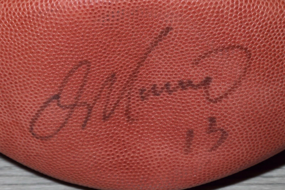 Autografiado Wilson Oficial NFL Fútbol Profesional Miami Dan Marino, Stan Humphreys Foto 2 de 4