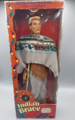 Totsy Indianer Brave Legends Of Yesteryear Series Three Feathers Barbie Klon