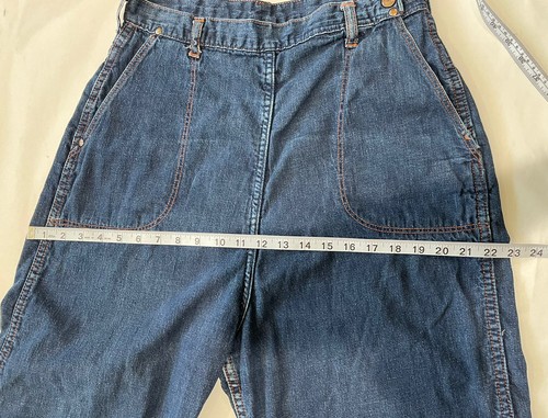 Vintage 50s 60s Jeanies By Blue Bell Jeans Flannel Lining Rockabilly Camp SZ 20 - Picture 14 of 17