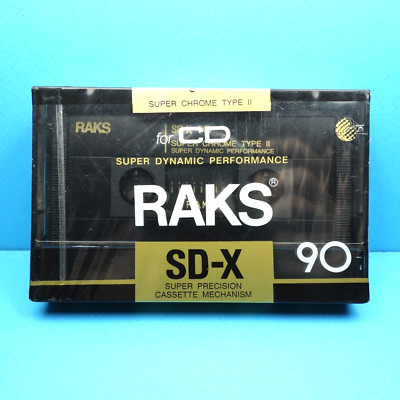   1x RAKS SD-X 90 * IEC II Type 2 * Cassette Kassette кассета *SEALED* 1990