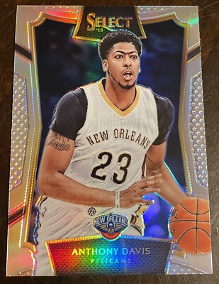 2015-16 Panini Select Concourse Silver Prizms #71 Anthony Davis 