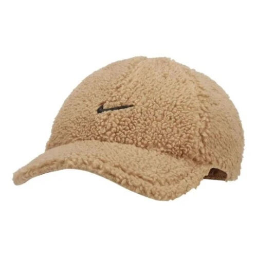NEW Nike Sherpa Heritage86 Hat Cap Brown Tan Swoosh Logo Dad Hat NWT