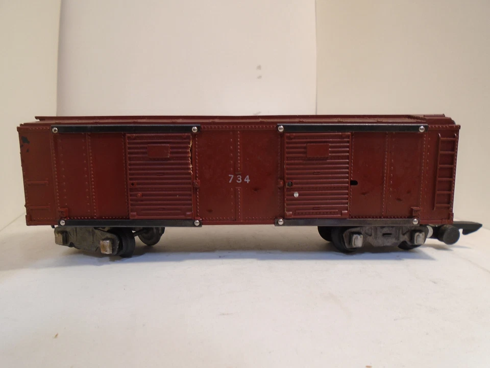Vintage American Flyer S Gauge Operational Box Car #734 - Image 2 of 4