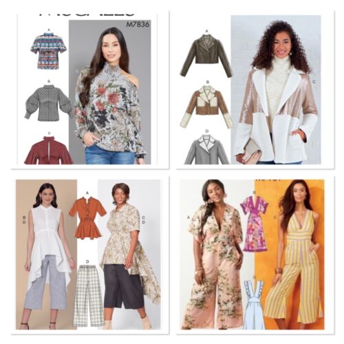 McCall's Women's Sewing Patterns. Tops, Blouses. Tunics. Trousers. Unused.