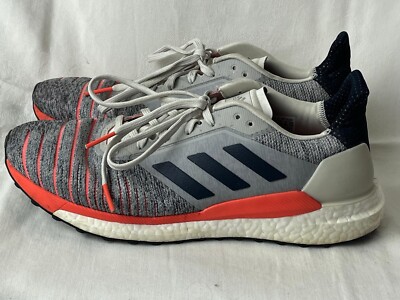 Adidas Solar Glide Boost White/Legend Ink/Orange D97080 Men s Sneakers Size 10.5