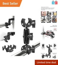 Durable Double Clamp Umbrella Holder - Perfect for Studio Lights and Monitors